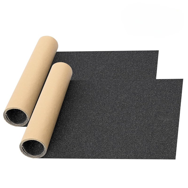 Aolabela 2 Pcs Skateboard & Scooter Grip Tape, 33" x 9", No Air Bubbles, Griptape, Skateboard & Scooter Tape, Non Slip Tape for Skateboards - Image 1